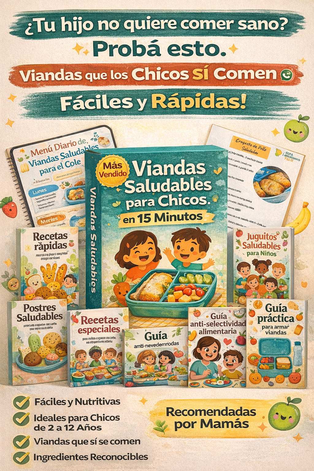 Viandas Saludables para Chicos en 15 Minutos
